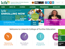 Tablet Screenshot of lcfe.ie